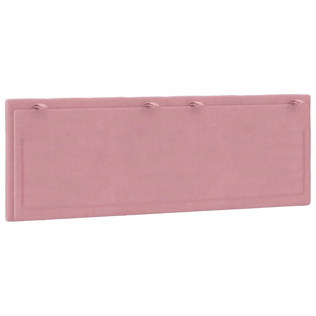 Cuscino Testiera Hanko Rosa 120 cm in Velluto CFW4114418