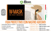 w-mask film protettivo + nastro adesivo cm 210 x 20mt cod:ferx.97383