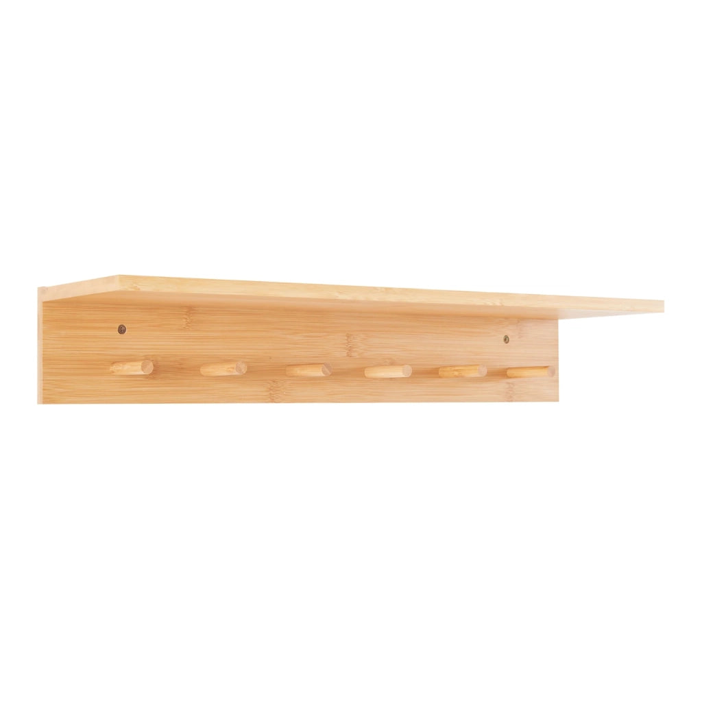 Appendiabiti da parete di design per mobili da ingresso 59 x 17 x 10 cm finitura naturale 03_0010375