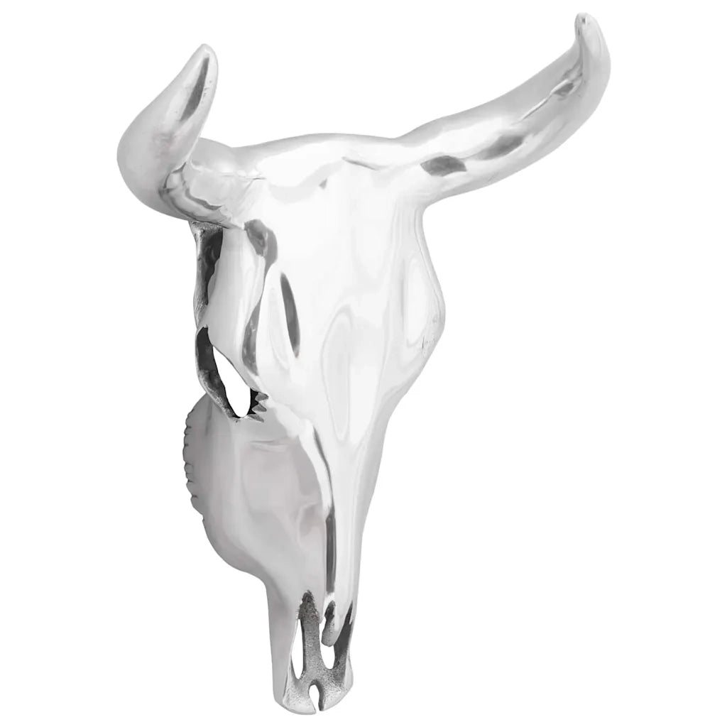 Teschio di toro Argento 34 x 13 x 53 cm Alluminio CFW3789643