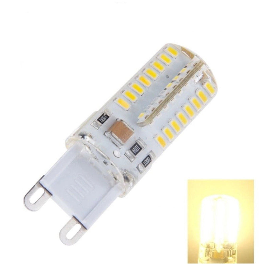 Trade Shop - Lampada Led G9 220v 5w 64 Led Luce Calda Fredda Oltre 500 Lumen Alta Luminosità - -bianco Caldo      -