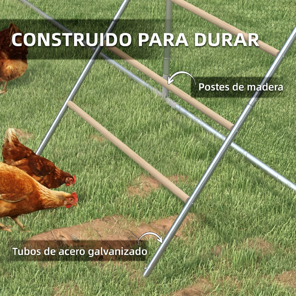 Percha per Galline 4 Livelli in Legno e Acciaio ¨C zephmum ¨C 140x86 cm