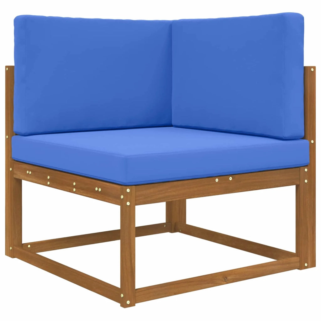 Cuscino per divano da esterno 3 pcs Blu Reale Poliestere