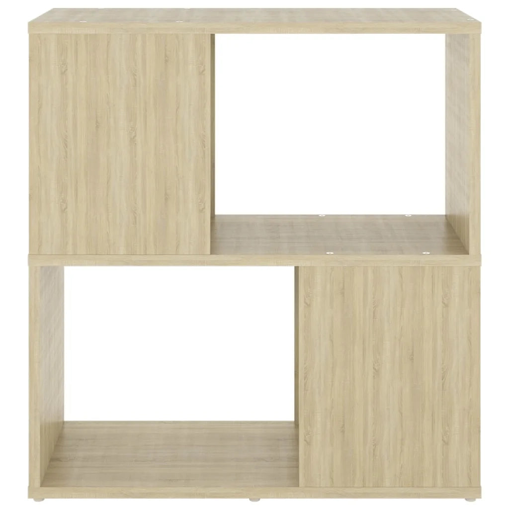 Libreria-Scaffale per Libri-Mobile di Stoccaggio Rovere Sonoma 60x24x63 cm in Truciolato