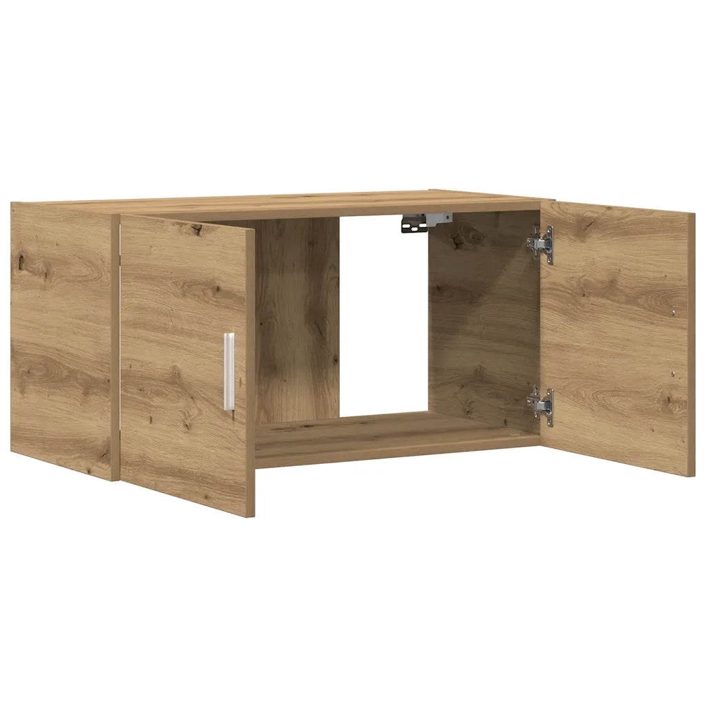 Armadietto a Muro | Mobile a Parete Rovere Artigianale 80x39x40 cm in Truciolato