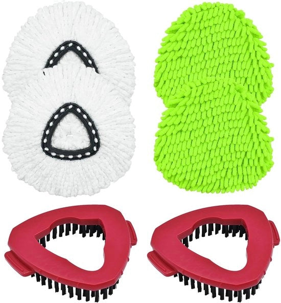 Accessori per testa di assecco in totale 6 pezzi, due pezzi per ogni uno dei tre stili.