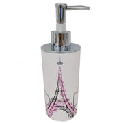 Trade Shop - Dispenser Porta Sapone Liquido Scritta Paris Accessorio Arredo Per Bagno 87039 -