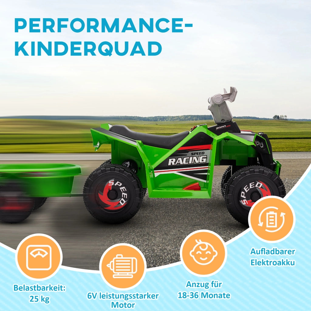 Giocattolo Elettrico Quad Bambini ¨C Minimal ¨C Verde, Ricaricabile