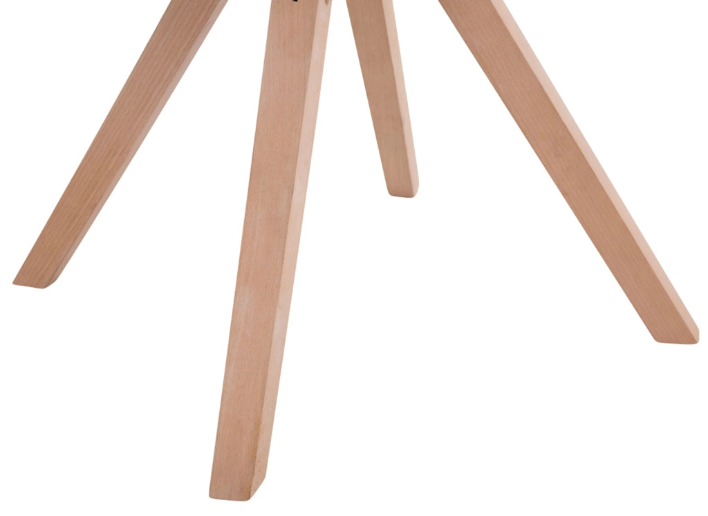 Set di 4 sedie per visitatori Toulouse Fabric Square Tortora,natura