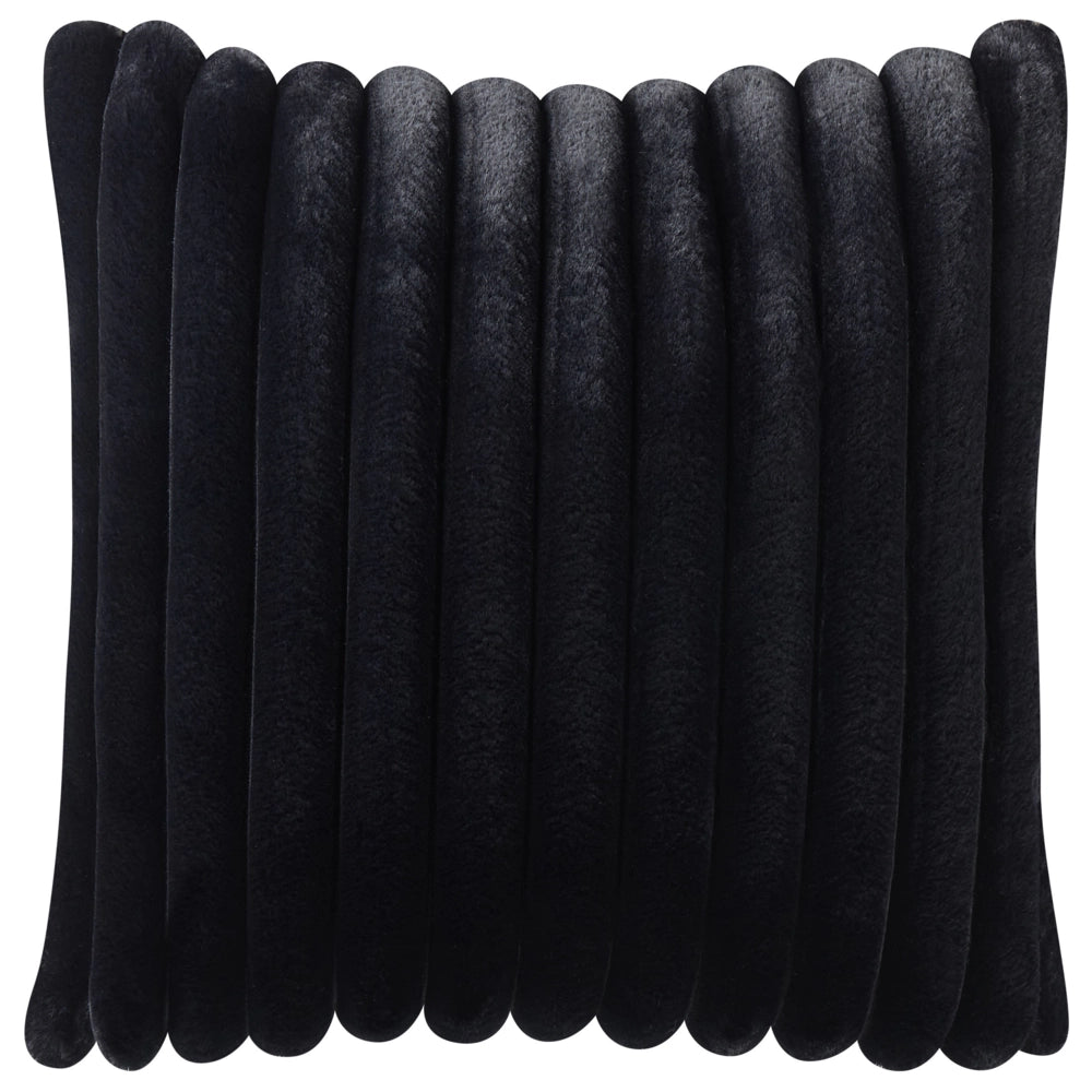 Set di 2 cuscini tessuto nero 45 x 45 cm camera da letto soggiorno