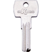 CHIAVE PUNZONATA ILSA BK008 ORIGINALE - OTTONE NICHELATO- 10 pezzi