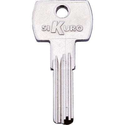 CHIAVE PUNZONATA ILSA BK008 ORIGINALE - OTTONE NICHELATO- 10 pezzi