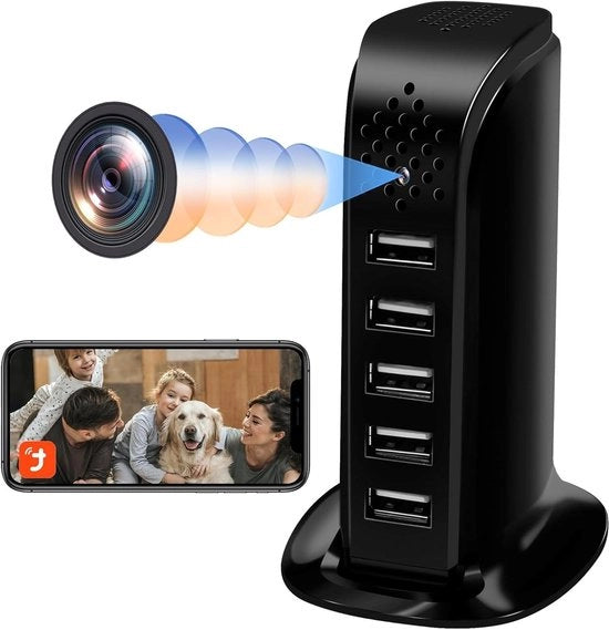 Camera Wi-Fi nascosta 24/5 HD 1080P Mini-Spia con rilevamento movimenti
