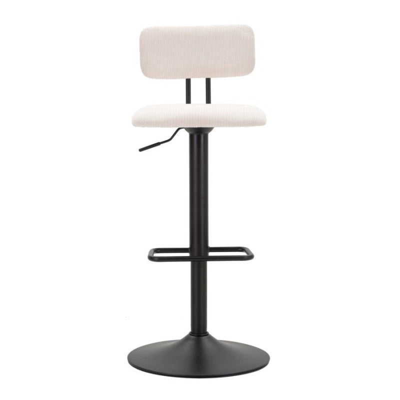 Sgabello Bar Light Bianco cm 41x47,5x85-106,5(seduta cm 61-83) Set 2pcs