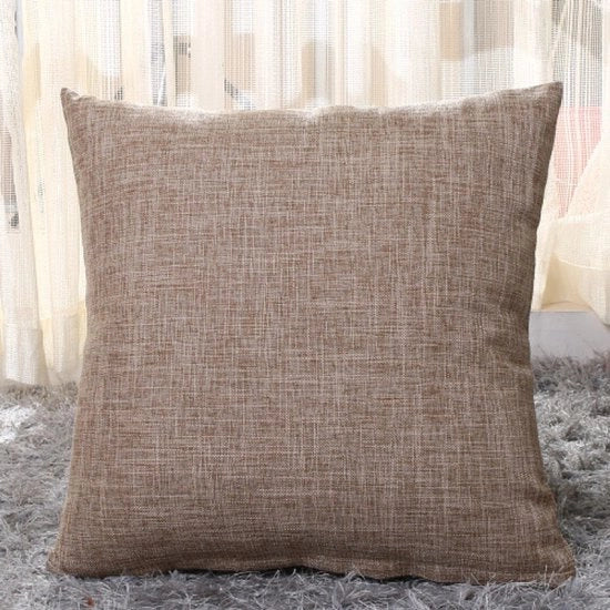 Panno di protezione per cuscino in lino - 2-pack - 40x40cm cuscino quadrato - Panno per cuscini all'aperto - Decorazione per la casa - Con cerniera invisibile - Adatto per divano letto, ufficio - Khaki