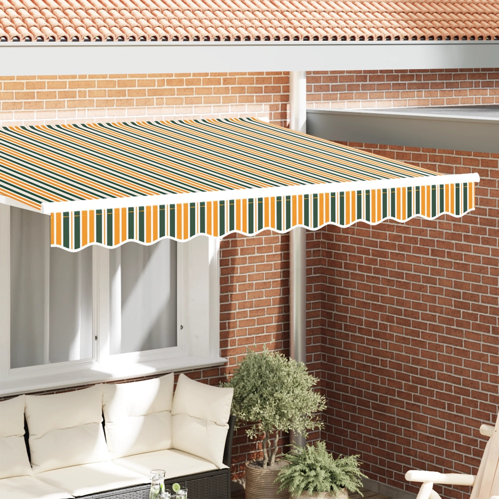 Valance per Tenda per telaio da 2.5 m Verde e Giallo 2.3x0.2 m
