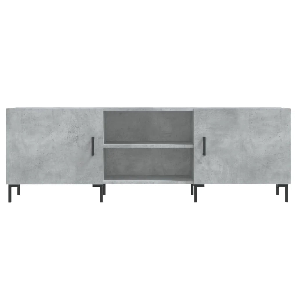 Mobile TV multimediale scaffale TV credenza mobile TV sala da pranzo soggiorno camera da letto 150 x 30 x 50 cm legno ingegnerizzato grigio 02_0025998