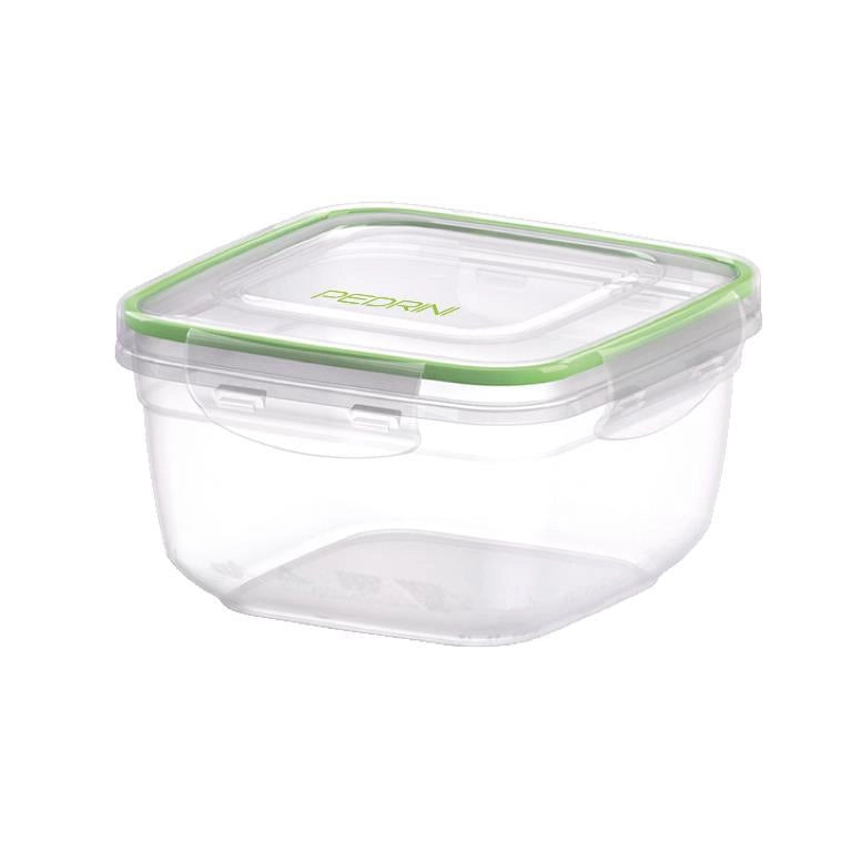 Contenitori Frigobox da Cucina Chiusura Ermetica Quadrato 1500 ml Pedrini