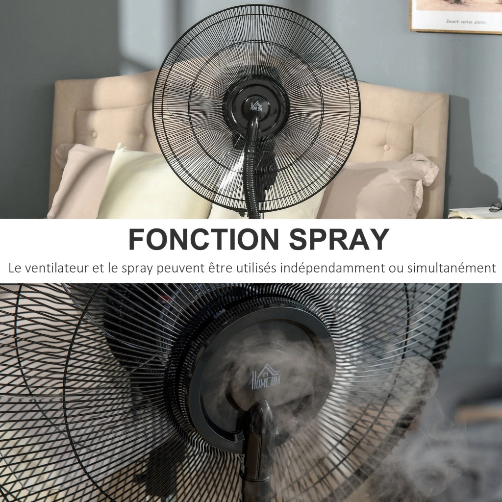 Ventilatore nebulizzatore 90 W ¨C zephmum ¨C grigio nero