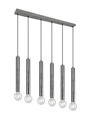 Lampada a Sospensione da Interno  E27 in Metallo Nickel Opaco