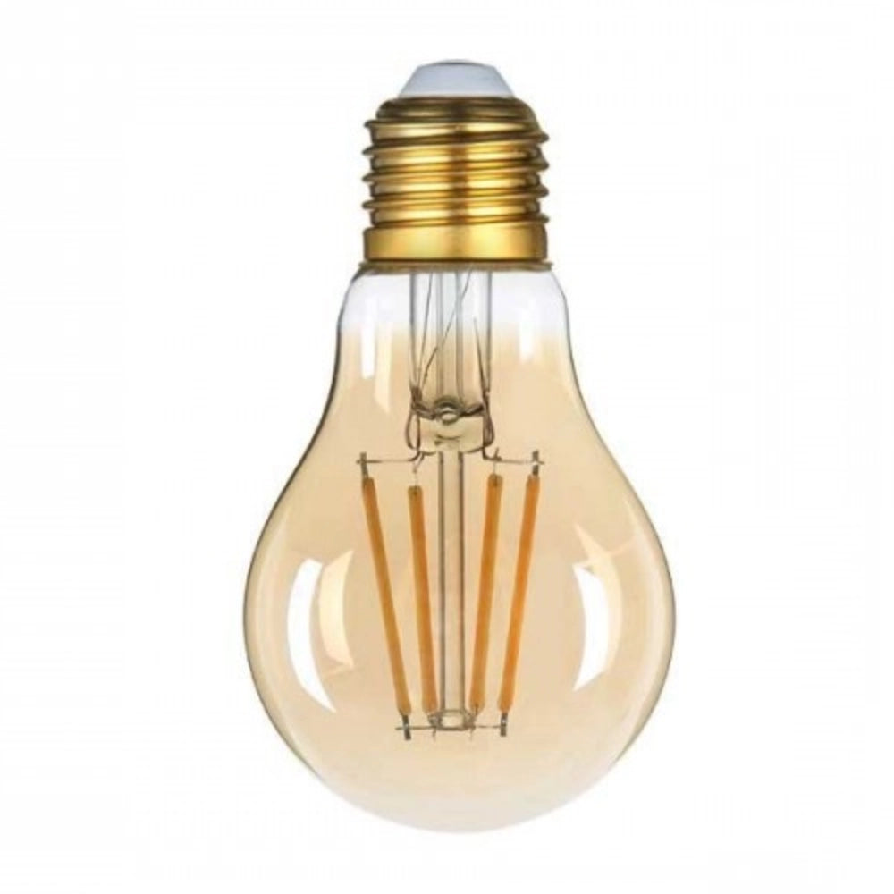 Lampadina optonica led attacco e27 2800 k luce calda vetro dorato *** potenza 8w, confezione 1