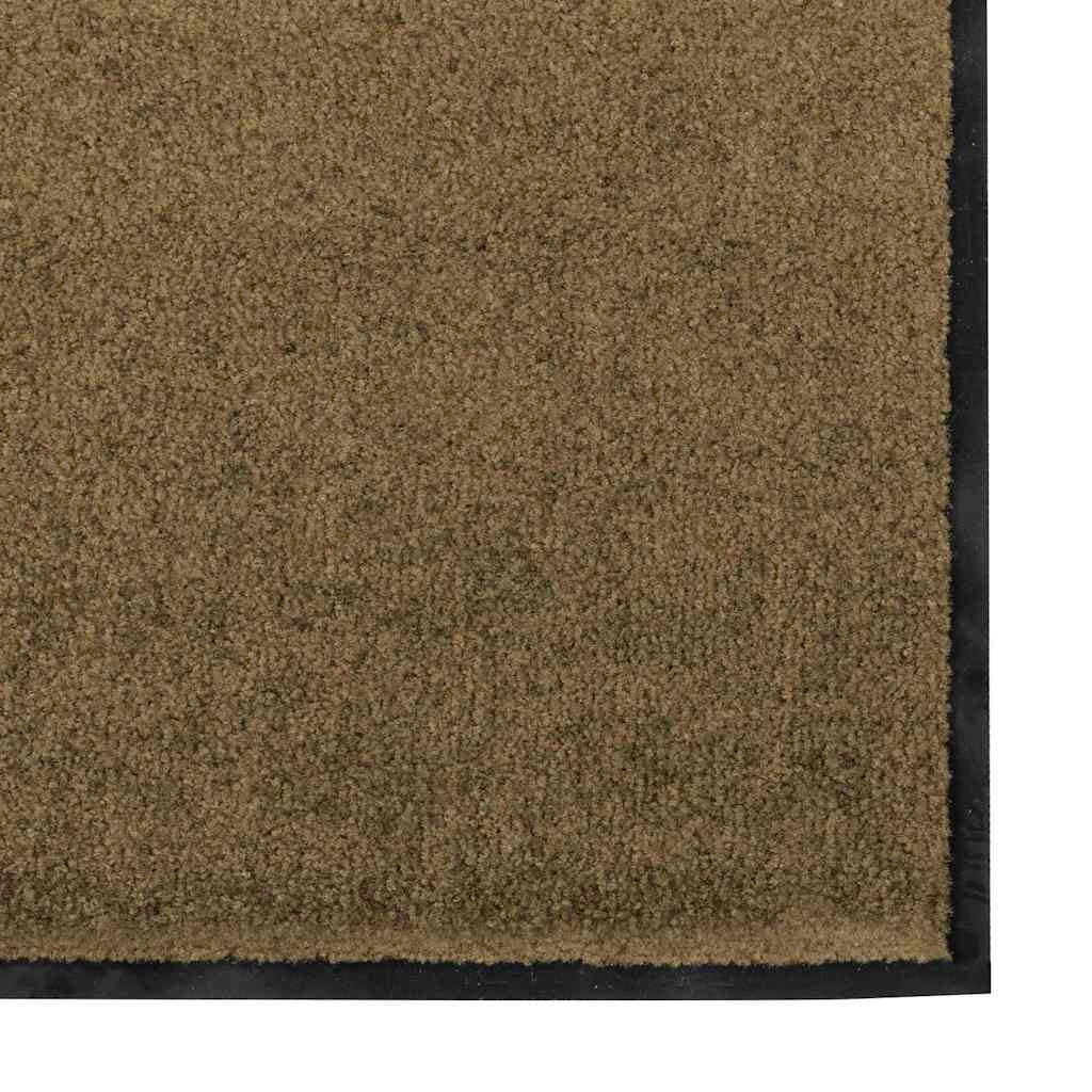 Zerbino d'ingresso moderno rettangolare 120 x 300 cm antiscivolo per interni/esterni in poliammide marrone 02_0057936