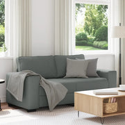 vidaXL Divano a 2 Posti Grigio Scuro 140 cm in Tessuto