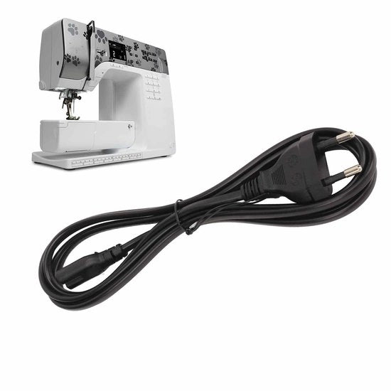 Cavo alimentatore Professionale di sostituzione - C13 Cavo - Fili per cucito - Adatto per Viking/Bernina - 220V Presa di corrente EU - affidabile e duraturo