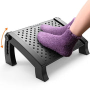Supporto per Piedi per Scrivania - Supporto per Piedi Ergonomico con Regolazione di Altezza - Supporto per Piedi per Scrivania, Relax per Gambe e Ginocchia, Supporto per Piedi con Funzione di Massaggio, Ideale per Ufficio e Lavoro da Casa