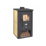 Stufa a legna – Pallade finitura Avorio 50×41 h86 cm 10,7 kW vano portalegna – Mille