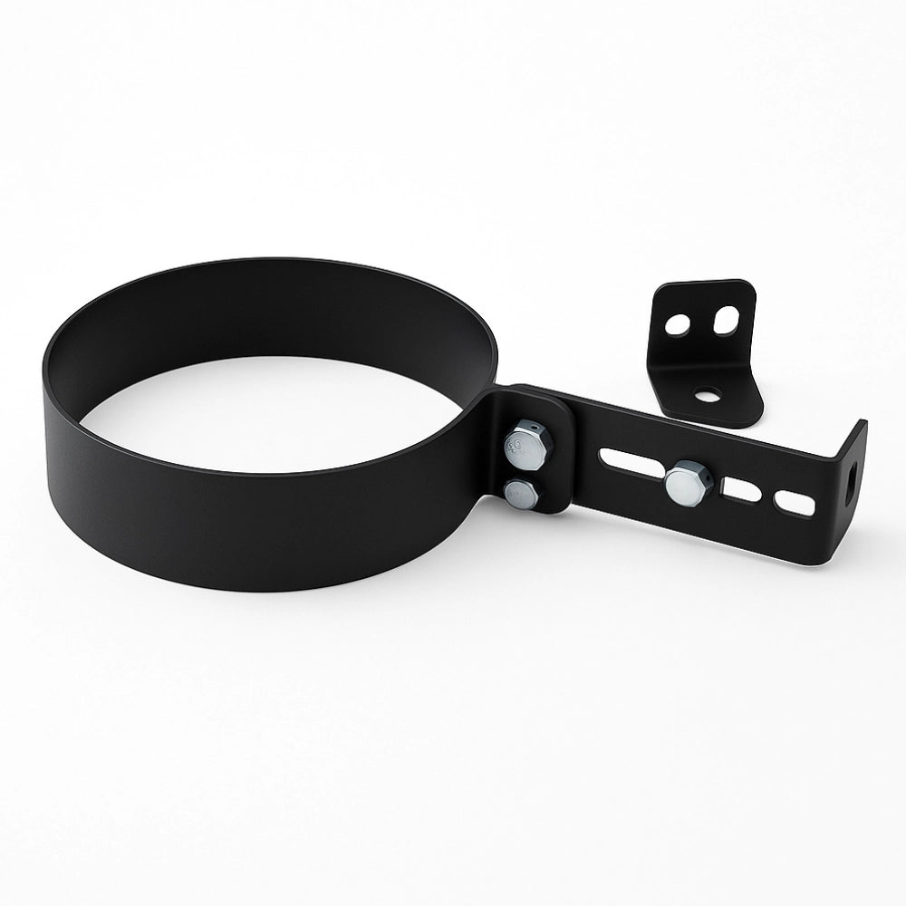 Collare registrabile arredo viteria prolunghe canale fumo muro stufa pellet *** misura Ø 150 mm, confezione 1