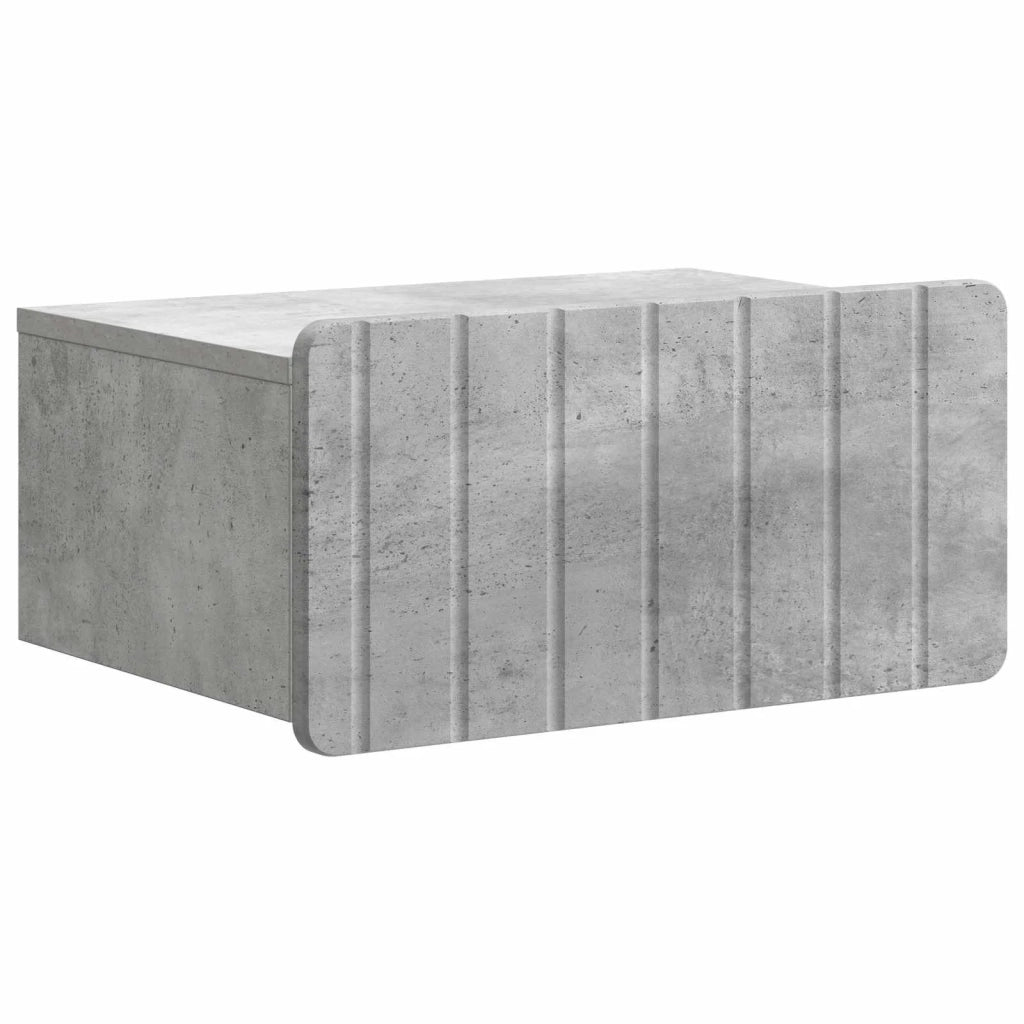 Mobiletto da notte a muro Grigio Cemento 49 x 34,5 x 24 cm 898281