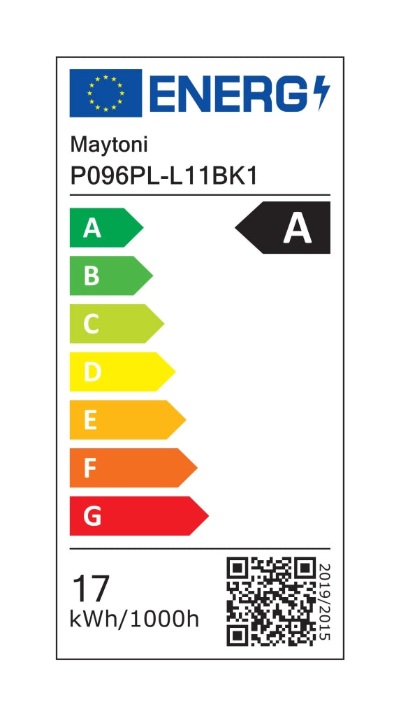 Lampada a sospensione LED Maytoni Supersymmetry nera 205cm