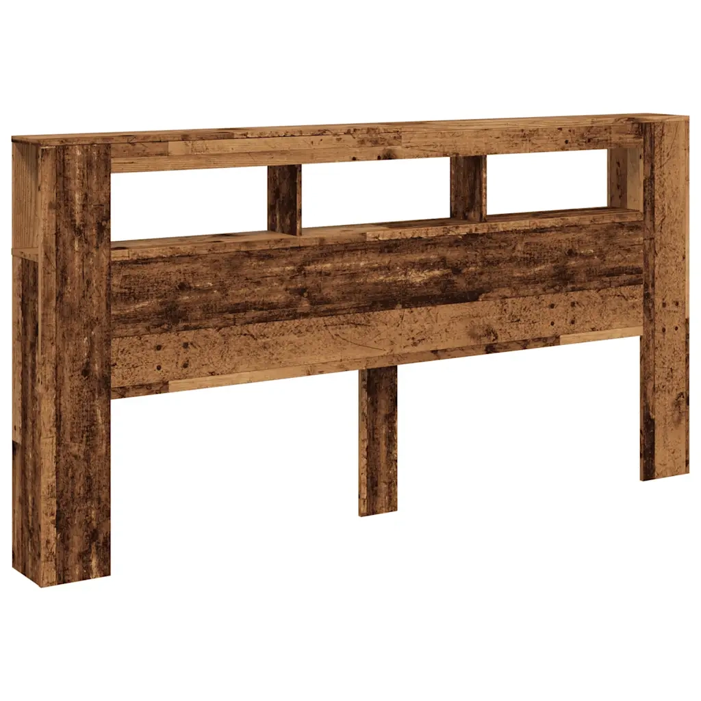 Testiera LED Legno Antico 200x18,5x103,5 cm Legno Multistrato 857692