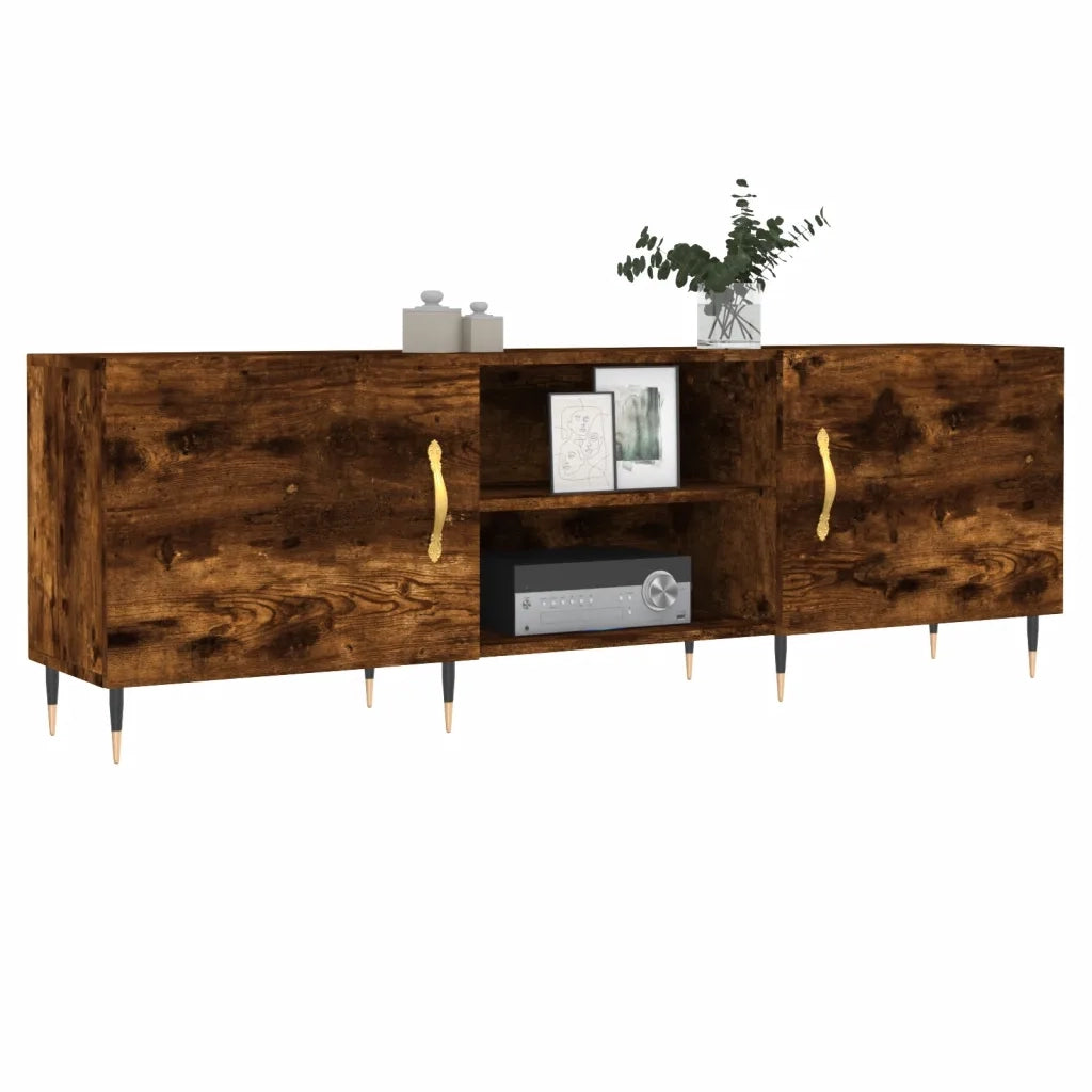 vidaXL Mobile Porta TV Rovere Fumo 150x30x50 cm in Legno Multistrato