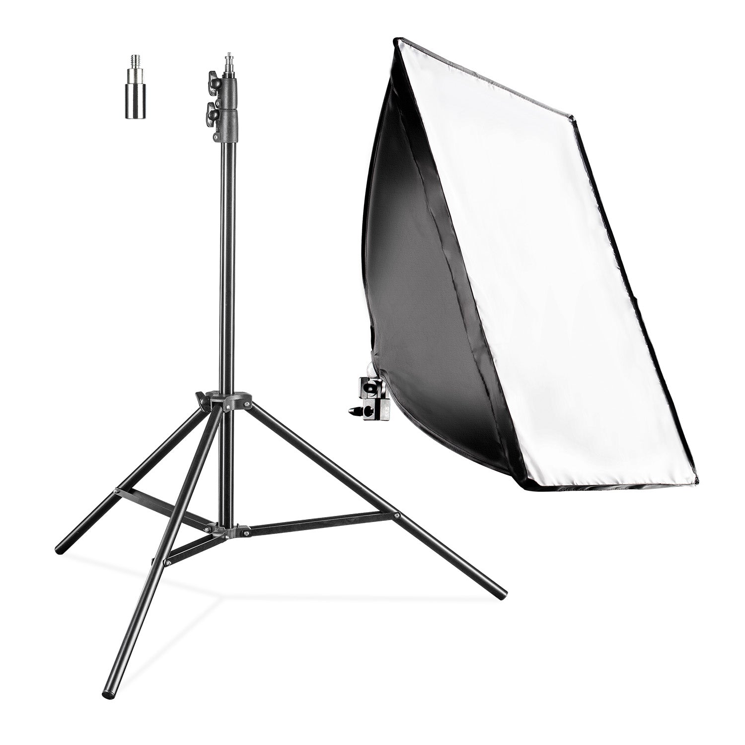Set Softbox rettangolare 40 x 60 cm con LED 35 W Treppiede per luci FT-8051 fino a 260 cm, luce diurna 5000 K per studio foto set fotografico