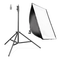 Set Softbox rettangolare 40 x 60 cm con LED 35 W Treppiede per luci FT-8051 fino a 260 cm, luce diurna 5000 K per studio foto set fotografico