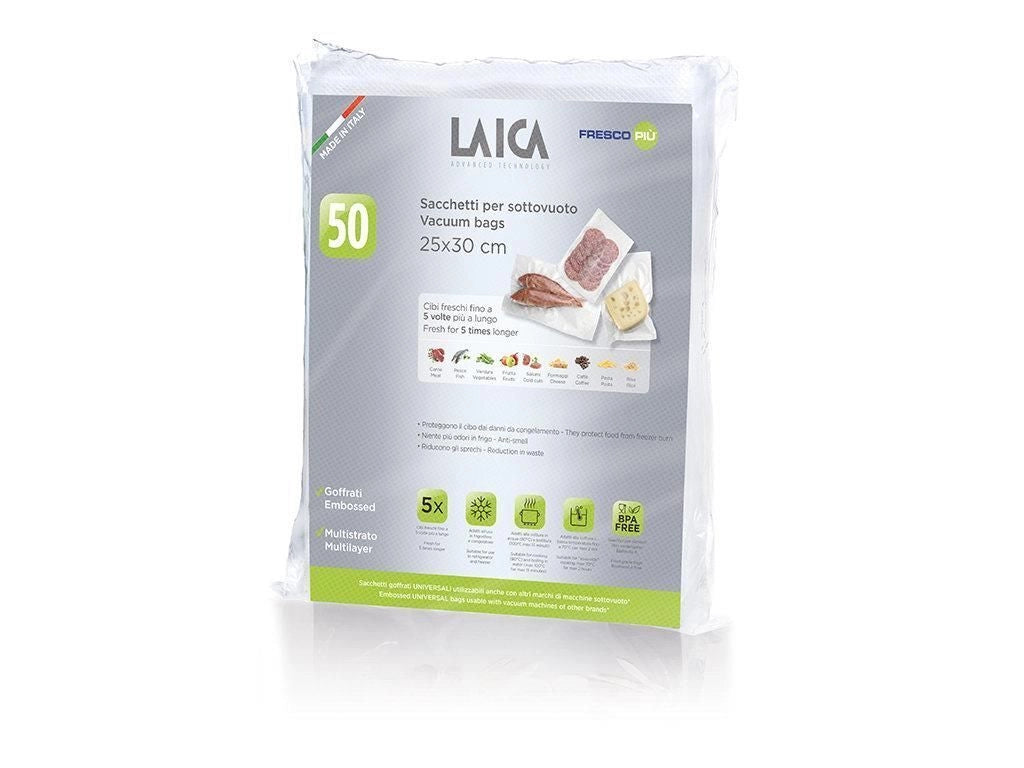 Sacchetti per sottovuoto 25X30CM 50PZ