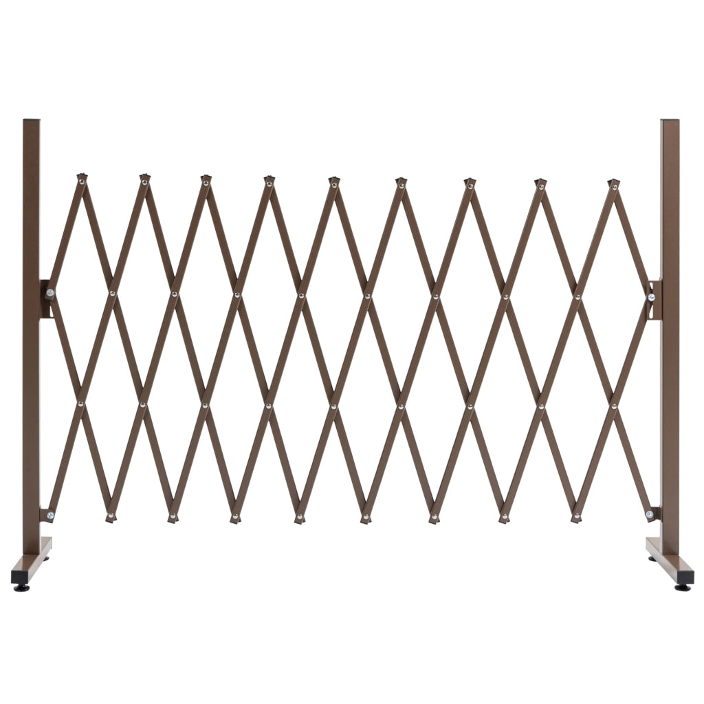 Cancello di Sicurezza Estensibile ¨C Xylo ¨C Alluminio Marrone 250x104 cm