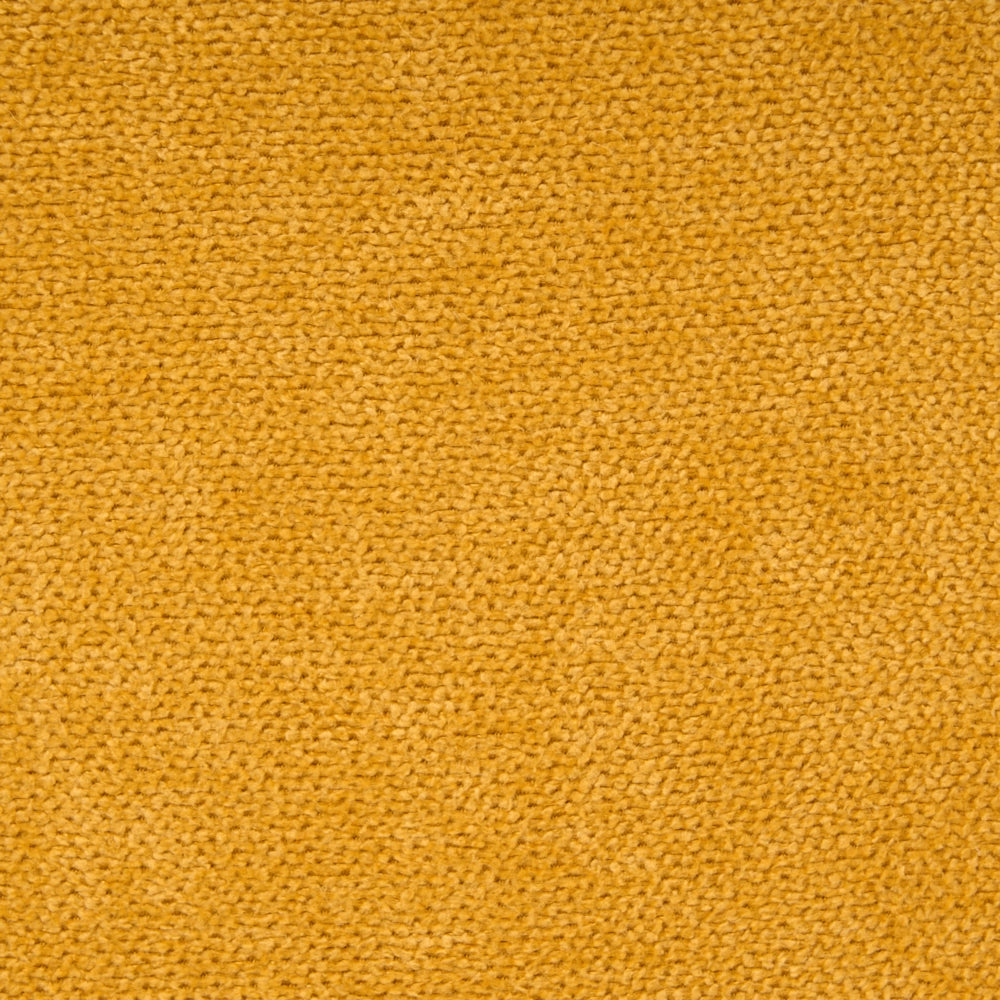 Pouf imbottito in tessuto per camera da letto e soggiorno 86 x 30 forma irregolare giallo senape stile scandinavo