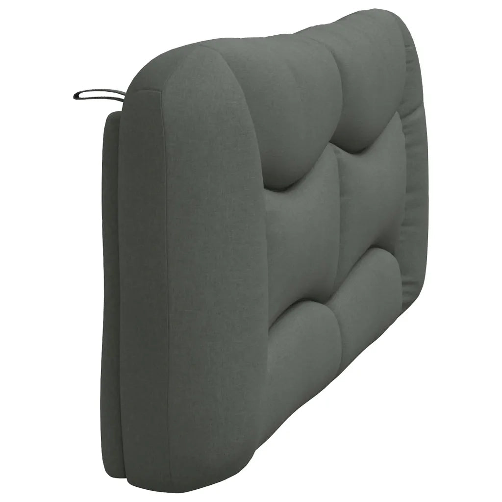 Cuscino Testiera Hvar Grigio Scuro 193 cm in Tessuto 374634