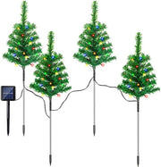Set di Decorazioni di Natale per Esterno, Zonne-Kerstboom, 3 Set, 4 Pezzi (Totale 240 Lampade, Ricarica 4U)