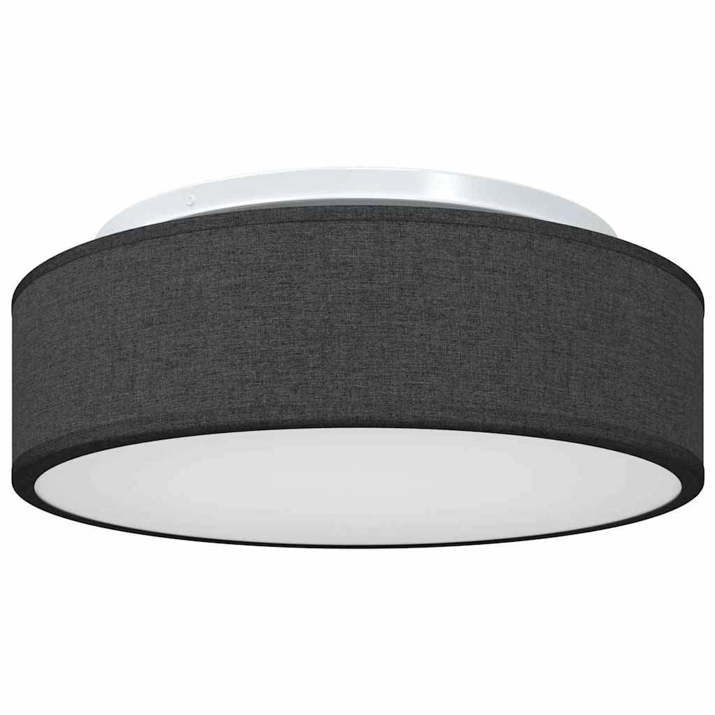 Lampada da soffitto moderna in stile minimalista faretto orientabile 38 x 38 x 13,5 cm tessuto nero 02_0058423