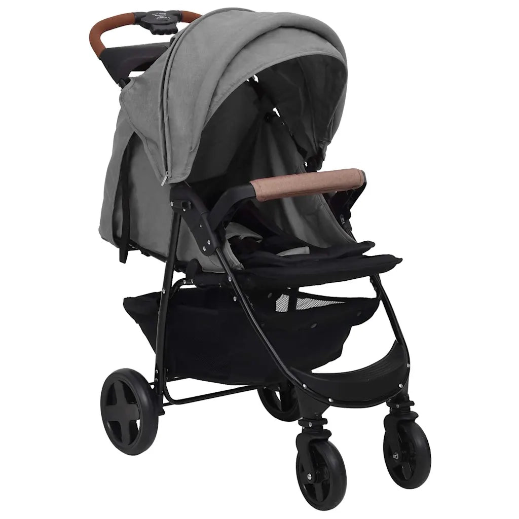 Passeggino 2 in 1 Grigio Chiaro in Acciaio CFW9854330