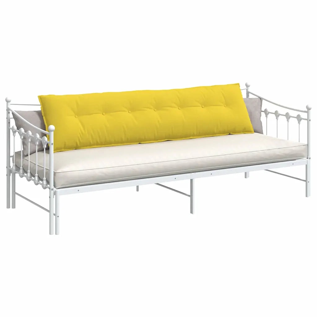Cuscino per Schiena Giallo Chiaro 200 x 19 x 50 cm Tessuto 42014968