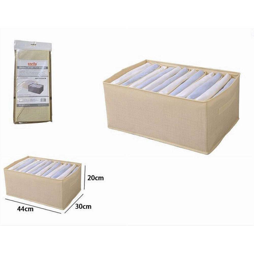 Trade Shop - Organizer Salvaspazi Armadi Pieghevole 12 Scomparti Contenitore 44x20x30cm 87405 -