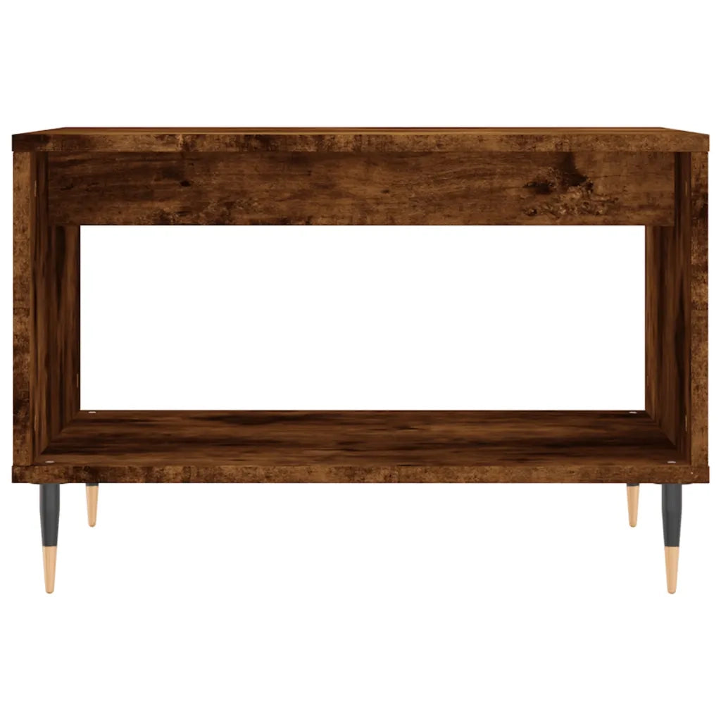 Tavolino da Salotto Rovere Fumo 60x50x40 cm Legno Multistrato 829249