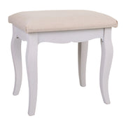 Panchina in legno bianco 42x31,5x41,5