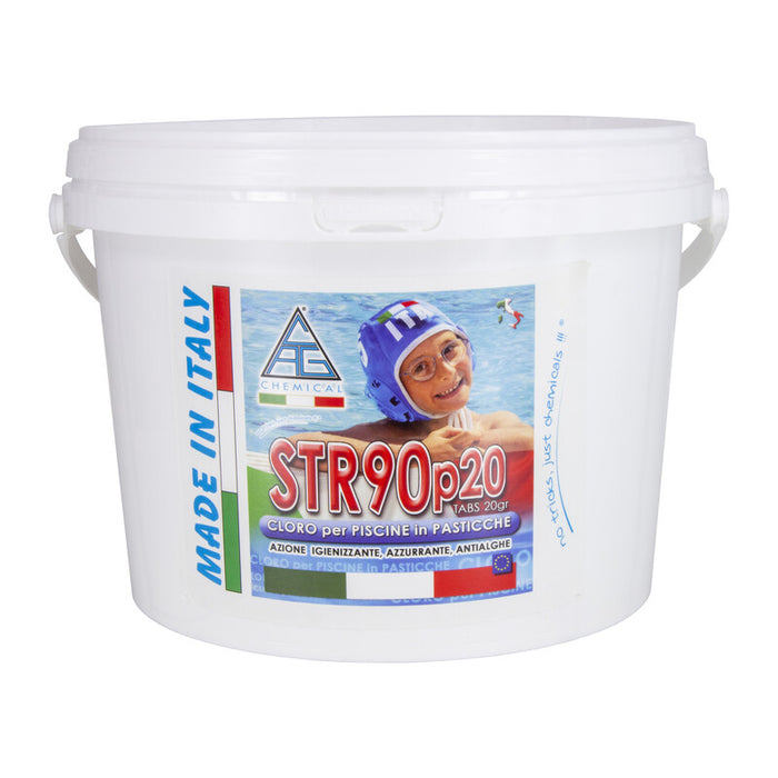 CLORO X PISCINE IN PASTIGLIE DA GR.20 KG. 5 STR90P20  PZ 1 