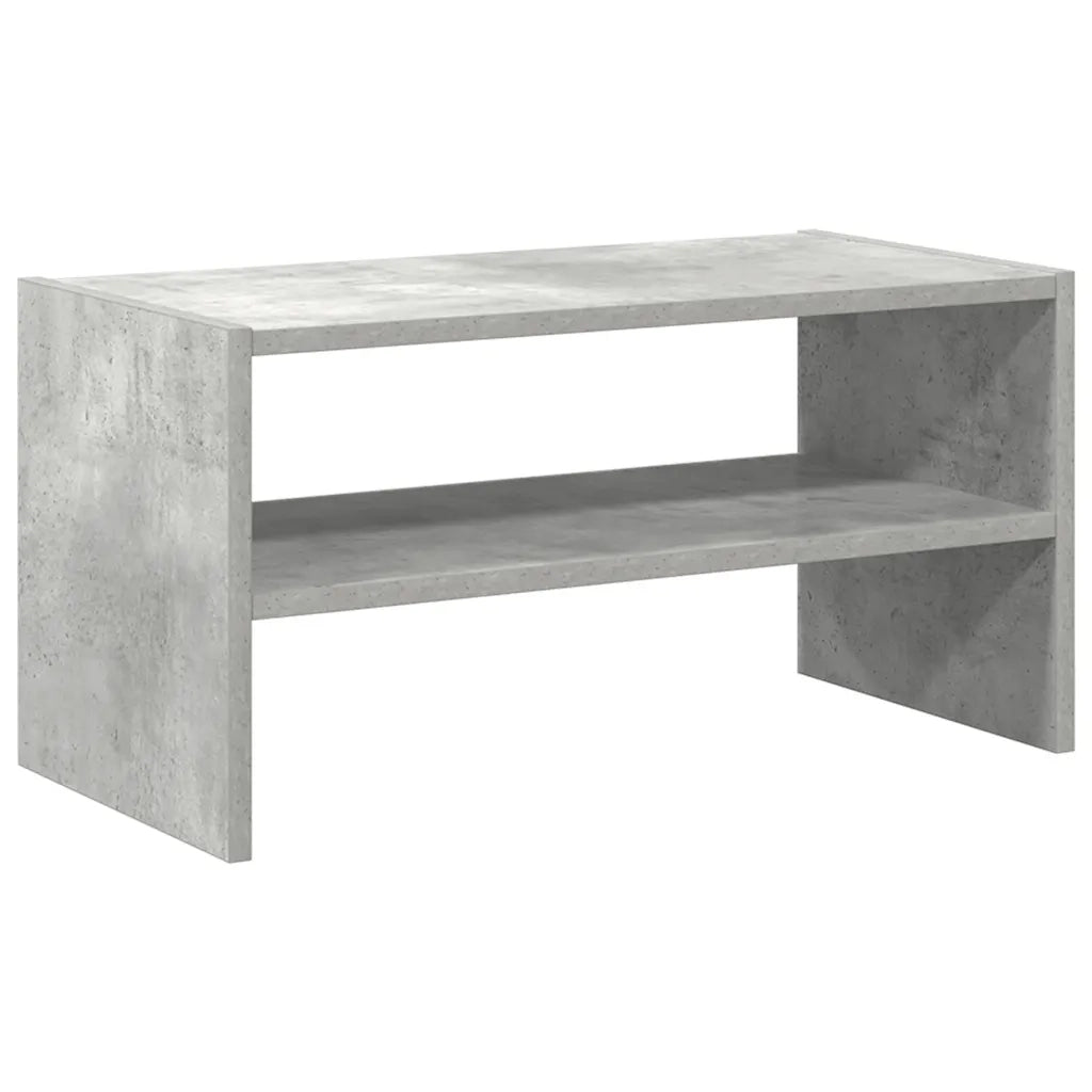 Scarpiera Impilabile-Scaffale per scarpe Grigio Cemento 60x30x30,5 cm